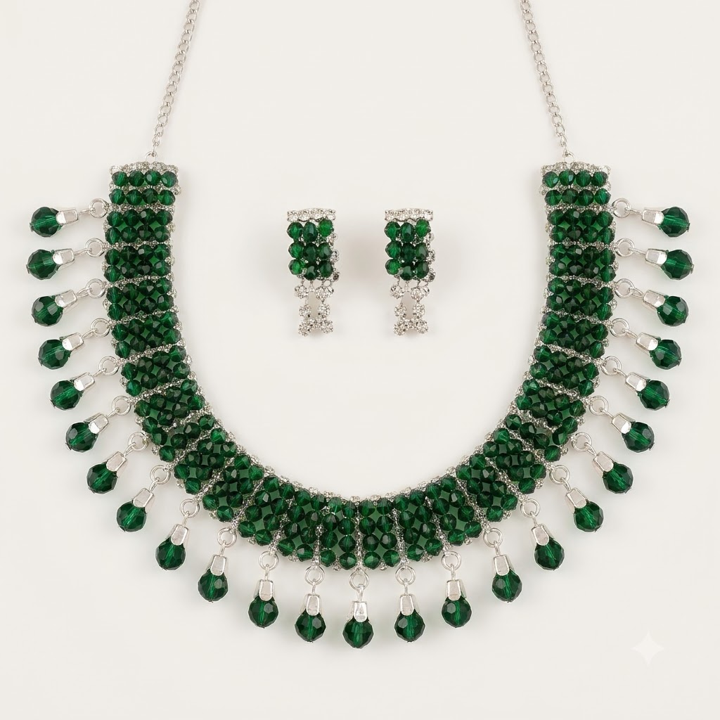 Emerald Sovereign Woven Choker